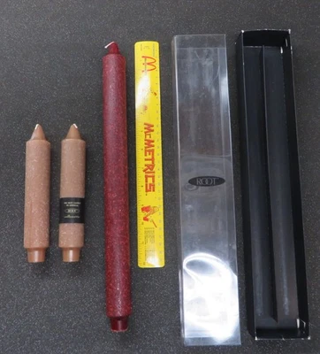 3 velas collenette griegas raíz 15 pulgadas granate y 7 pulgadas chocolate ¡BONITAS! Foto 1 de 4