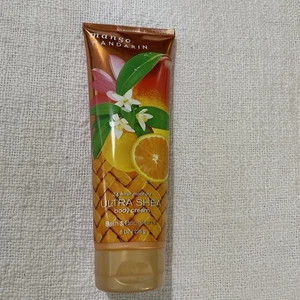 Bath & Body Works Mango Mandarin 24 Stunden Feuchtigkeit Ultra Shea Creme 8 Unzen Selten NEU - Bild 1 von 6