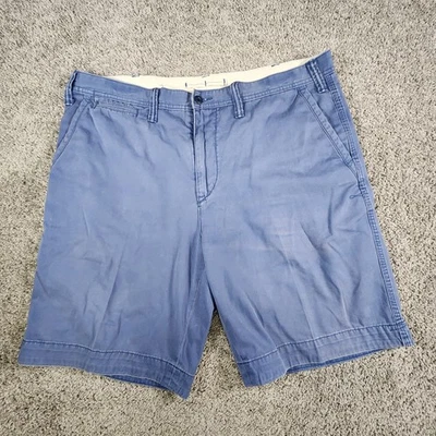 Pantalones Cortos Polo Ralph Lauren Para Hombres 38 Azul Chino Ajustado Elastizado Frente Plano Desvanecimiento Poni Foto 1 de 4