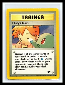 JCC Entrenador Pokémon 1999 Vintage Misty's Tears # 110/132 Desafío Gimnasio - Imagen 1 de 2