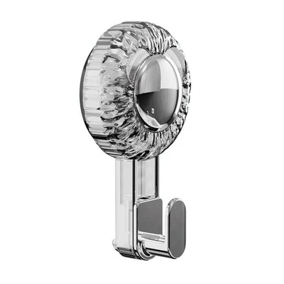 Gancio a ventosa rotante trasparente forte, supporto multifunzionale senza - Immagine 1 di 4