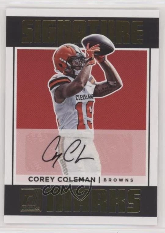 2018 Panini Donruss Signature Marks Corey Coleman #SM-CC Auto - Image 1 of 2