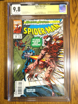 Spider-man #36 RARE Tom Lyle Authenticated Autograph CGC 9.8 Signature SS Marvel - Image 1 of 3