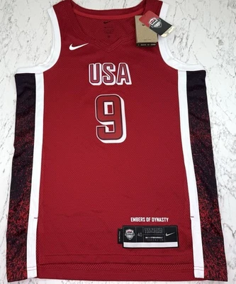 Camiseta masculina Nike Team USA A’ja Wilson #9 Swingman pequena nova com etiquetas WNBA - Imagem 1 de 4
