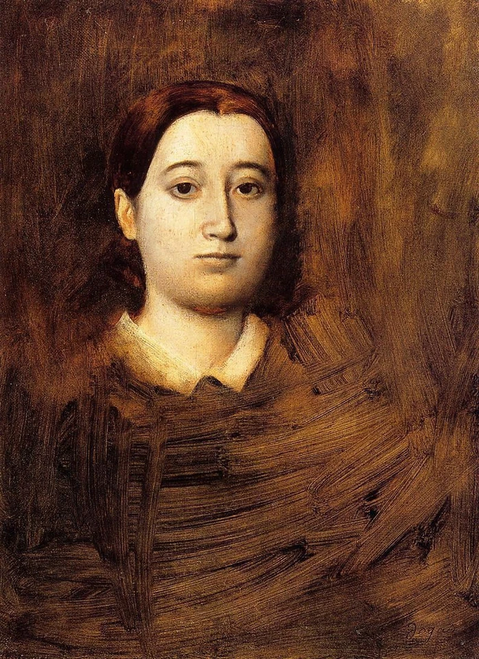 Edgar Degas Retrato de Madame Edmondo Morbilli 1865 17"x 22" impresión artística de archivo Foto 1 de 1