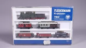Tren de mercancías escala N Fleischmann 7902 con transporte de pasajeros KPEV en embalaje original #NN_34 - Imagen 1 de 13