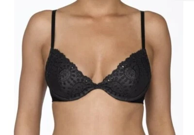 Sujetador Hanky Panky After Midnight Nuit Broderie Talla S 2P7954 Negro Ojales Foto 1 de 4