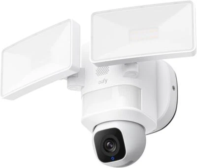 eufy Floodlight Camera E30 Outdoor Security Cam 2K 360°PTZ Alert AI Detect&Track - Image 1 of 4