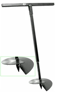 Hand Erdbohrer Erdlochbohrer erdlochausheber Pfahlbohrer Lochspaten Pflanzbohrer - Bild 1 von 29