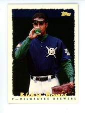 1995 Topps CyberStats (Spectralight)  Ricky Bones #027 Milwaukee Brewers