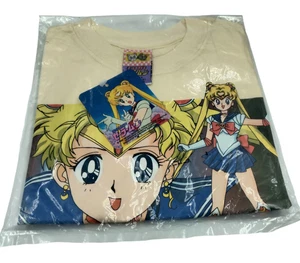Vintage 92 Sailor Moon NWT Youth 8/10 Yellow Pretty Soldier Naoko Takeuchi Top - Picture 1 of 8