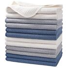 Tissu gaufres serviette de cuisine en microfibre premium POLYTE (bleu foncé, gris,