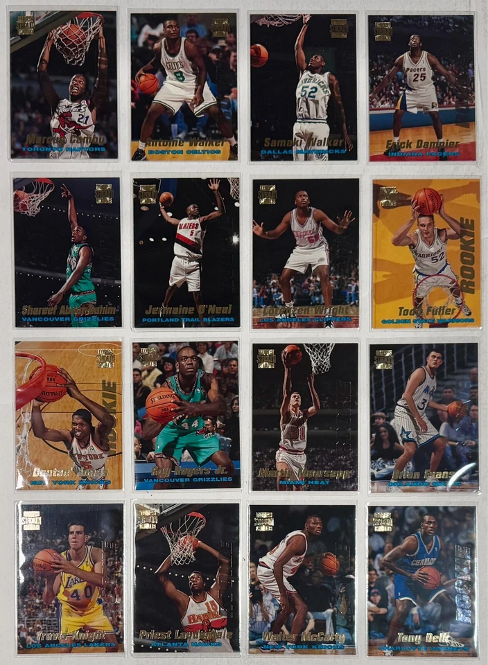 Lote de 16 cartões de basquete 1996-97 Topps Stadium Club Members Only Series 1 Rookies - Imagem 1 de 4