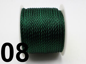 16.4 Feets 3mm Nylon String Chinese Satin Silk Braided Cord Love Binding Rope