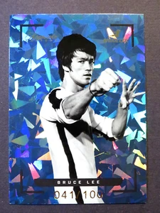 2024 Keepsake Bruce Lee 50th Anniversary Blue Cracked Ice Card #6 41/100 - Picture 1 of 2