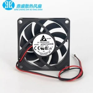 Delta AFB0724HHB 7015 DC24V 0.25A 7CM 2-Pin Inverter Cooling Fan - Picture 1 of 5