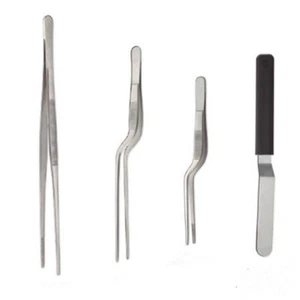 Professional Chef Plating Kit TWEEZERS Tongs Stainless Steel Spatula Offset Set - Picture 1 of 4