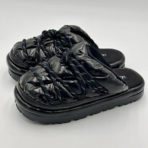 UGG Hi Shine Spaceslider Slide Nero 1149033 TAGLIA 9 Donna (AUTENTICO) NUOVO - Foto 1 di 9