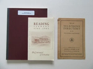 Reading, VT Centennial 1772-1872 Reprint, Bi-Centennial Program & Tele Directory - Bild 1 von 15