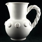 PICHET BLANC Ancien Céramique EMILE TESSIER Faïence MALICORNE, sevres/limoges...