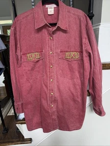 Womens Escada Margaretha Ley Red  denim jacket/top  Size 42 - Picture 1 of 3