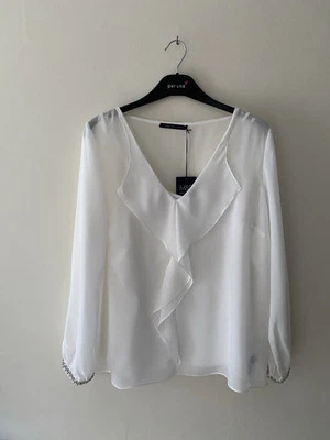 Marks and Spencer Collection White Blouse Size 18 BNWT - Image 1 of 4