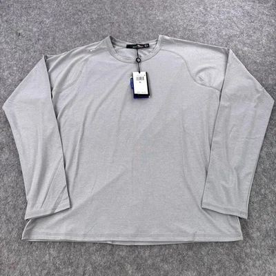 Camisa RLX Ralph Lauren para mujer XL gris jaspeado manga larga UPF 50+ Athleisure Foto 1 de 4
