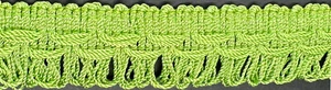 1" Lime Green Loop Fringe Fabric Trim 14 Yards Trimming - Picture 1 of 1
