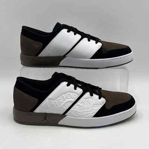 Nike Men SZ 11.5 Air Jordan 1 Retro 1 Low NU White Black Brown Casual DV5141 102 - Picture 1 of 5