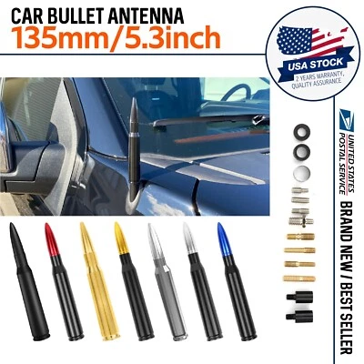 Mástil de antena bala de coche de 5,3" + tornillos para accesorios Dodge Ram 1500/2500/3500 Foto 1 de 4
