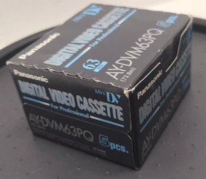 Panasonic Mini DVM63 For Professionals 60 min Tape 5-Pack (Mini DVC Tapes) NEW - Picture 1 of 4