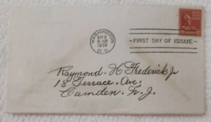 US - 1938 - JOHN TYLER - FDC - #165 - Picture 1 of 1