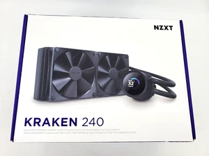NZXT Kraken 240 2x120mm AiO Liquid CPU Cooler - Black - Bild 1 von 3