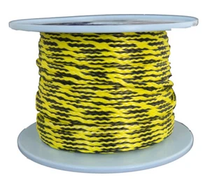DYNEEMA Flechtleine / Seil / Ø 5mm / 100 Meter Fb. gelb-schwarz / 2.600 daN - Bild 1 von 2
