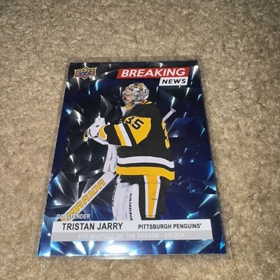 2024-25 Upper Deck Series 1 - Breaking News #BN-7 Tristan Jarry - Image 1 of 2