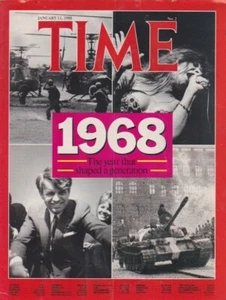 TIME-jan 11,1988-THE YEAR THAT SHAPED A GENERATION 1968. - Picture 1 of 3