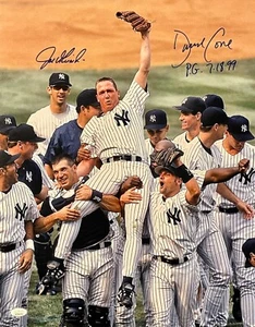 New York Yankees David Cone and Joe Girardi signed 16x20 photo w/ JSA COA - Picture 1 of 2