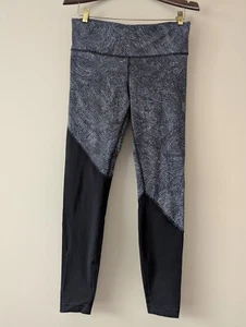 Leggings ajustados Lululemon Speed Wunder negros blancos talla 10 - Imagen 1 de 7