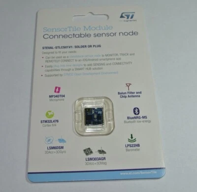 [QTY = 1pcs] STEVAL-STLCS01V1 STMicroelectronics SensorTile Module CONNECTABLE - Image 1 of 3