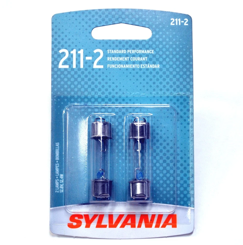 Sylvania Basic 211-2 12.42W Dos Bombillas Interior Mapa Luz Reemplazar Lámpara Stock EE. UU. Foto 1 de 4