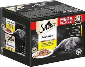 SHEBA Adult Katzenfutter nass - 32x85g Schalen - Geflügel Variation in Sauce - N - Bild 1 von 15