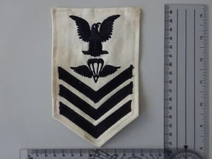 2 US Rangabzeichen NAVY Original WWII Officer 1u2 Class PR Airborne um 1944 - Bild 1 von 2