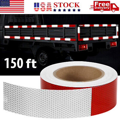 2”x150’ Conspicuity Tape DOT-C2 Approved Reflective Trailer Safety Waring Sign • 20.95$