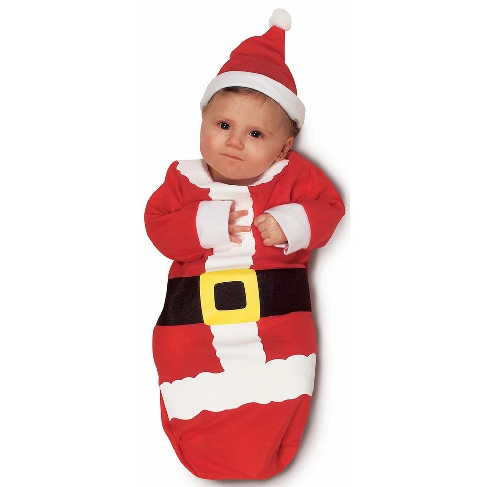Rubie's Santa Claus Bunting Baby Christmas Outfit Costume Red One Size