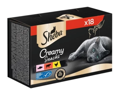 Sheba Katzensnacks Creamy Snacks Katzenleckerli Sticks Katzenfutter 18 x 12 g - Bild 1 von 4