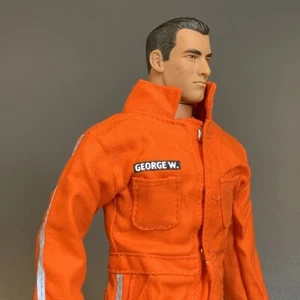 Uniforme mono Prisión de obras públicas Blackwater escala 1:6 para juguetes Gi Joe de 12 - Imagen 1 de 6