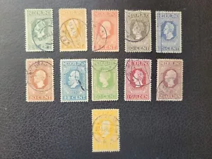 Netherlands #90-100 Used, 1930 "Royalty" to 5g Value, Scott Catalog $ 164.75 - Picture 1 of 8