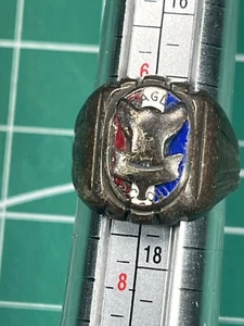 Vintage BSA Boy Scouts of America Eagle Scout Ring Sterling - Bild 1 von 8