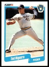 1990 Fleer Ted Higuera Milwaukee Brewers #326