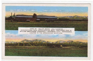 Postal de lino Miller Oak Flooring Factory Johnson City Tennessee - Imagen 1 de 1